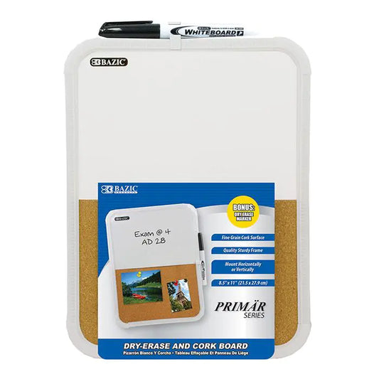 Compact Visual Planner – Dry Erase & Cork Board